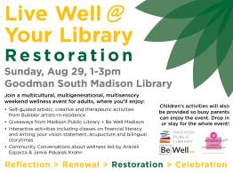 Live Well @ Your Library - Restoration 947x710