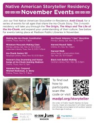 Native American Storyteller - November Events
